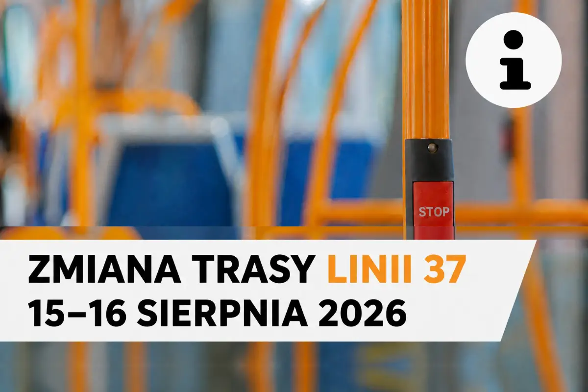 Zmiany w trasie linii L37 w dniach 15-16 sierpnia 2026 roku