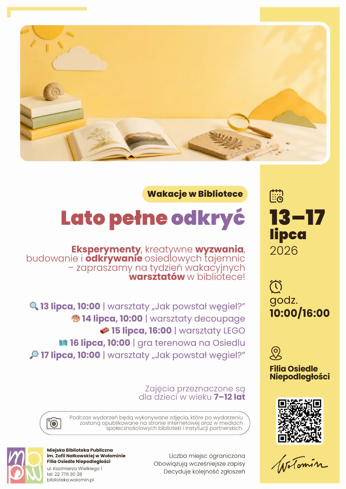 Warsztaty wakacyjne w Filii Osiedle Niepodległości
