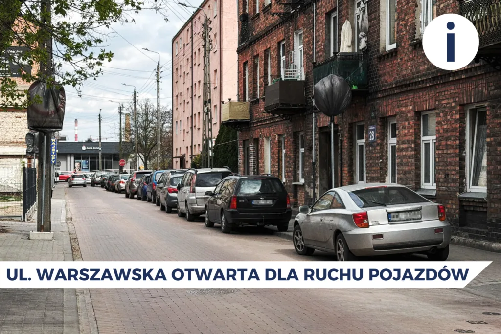 Ruch pojazdów na ul. Warszawskiej został przywrócony