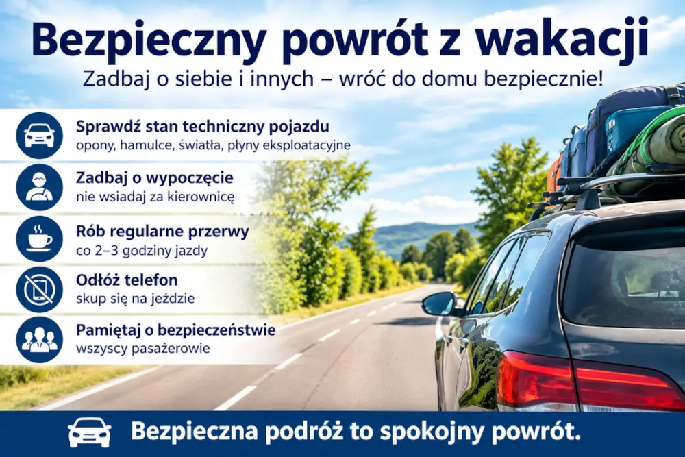Zasady bezpieczeństwa podczas powrotu z wakacji