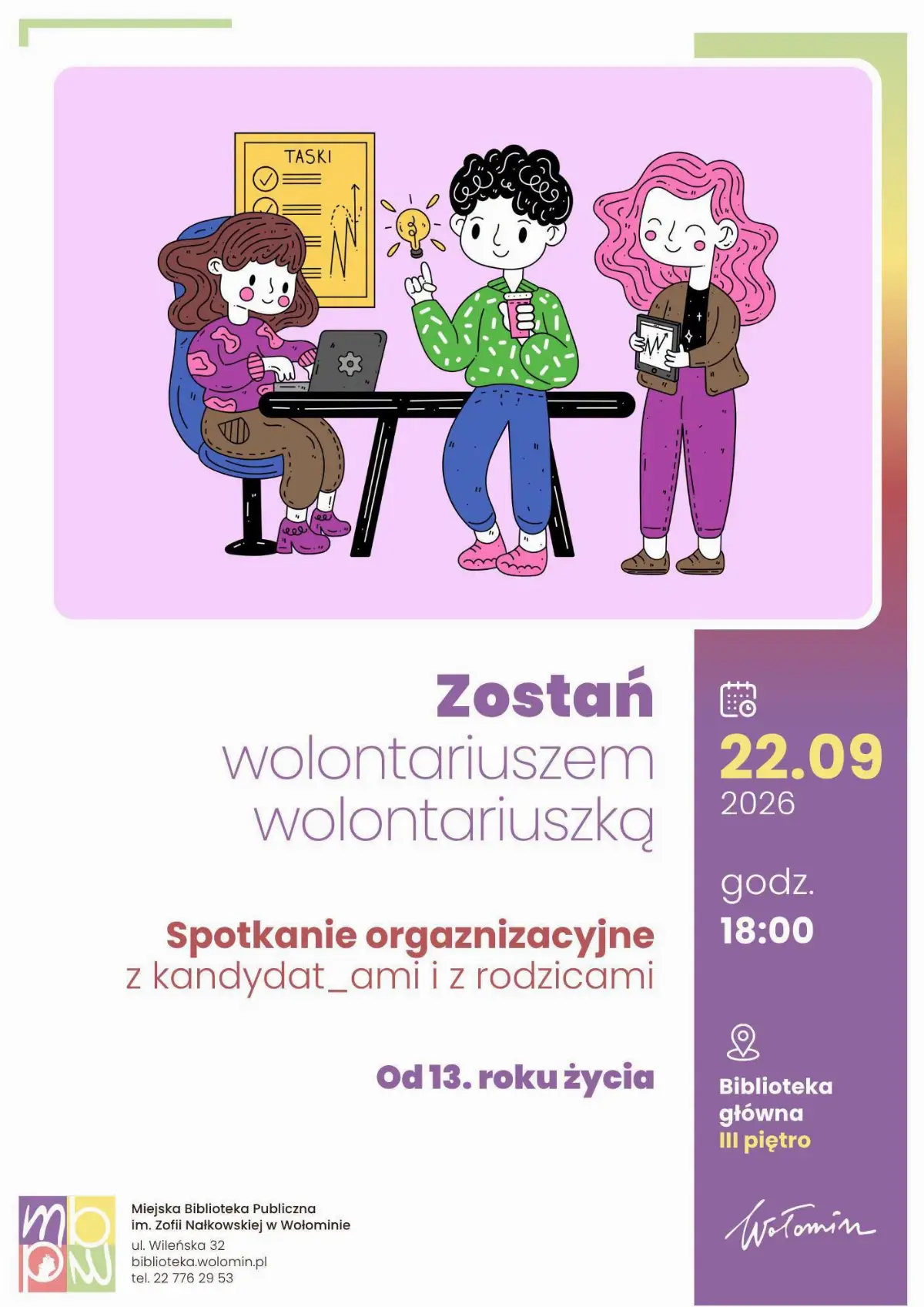 Spotkanie informacyjne dla przyszłych wolontariuszy