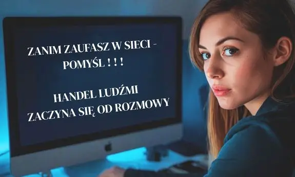 Ostrzeżenie dotyczące handlu ludźmi w sieci podczas świąt