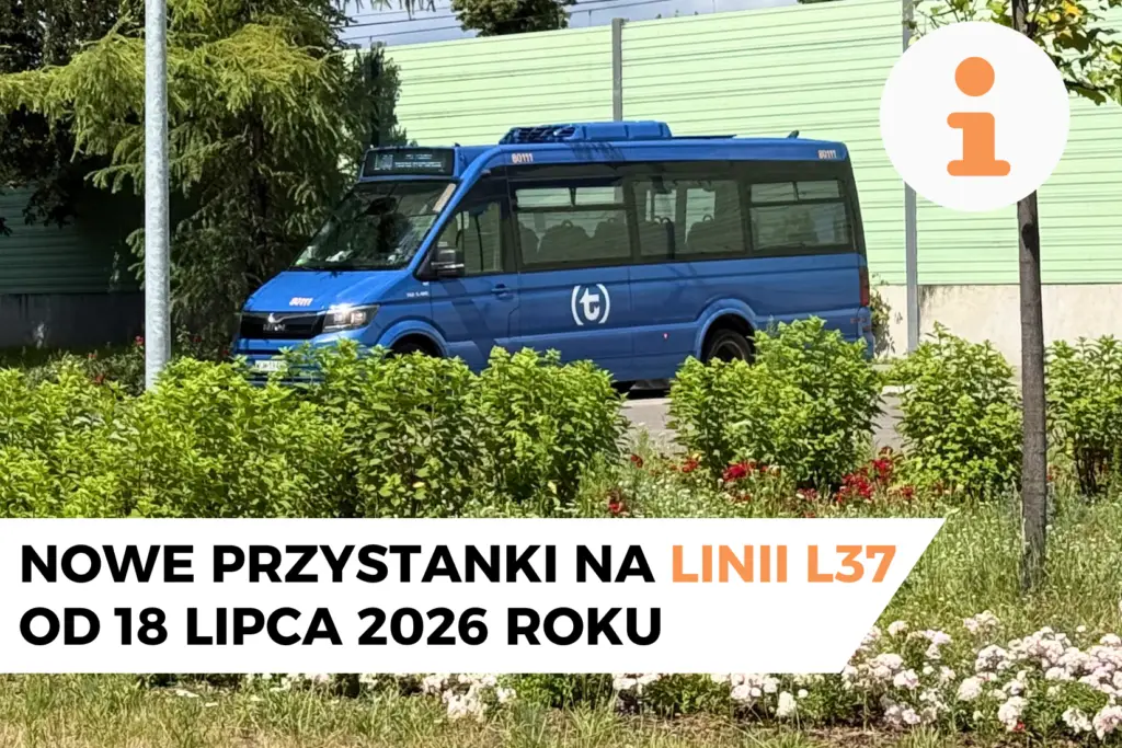 Zmiany na linii L37: nowe przystanki od lipca 2026 r.