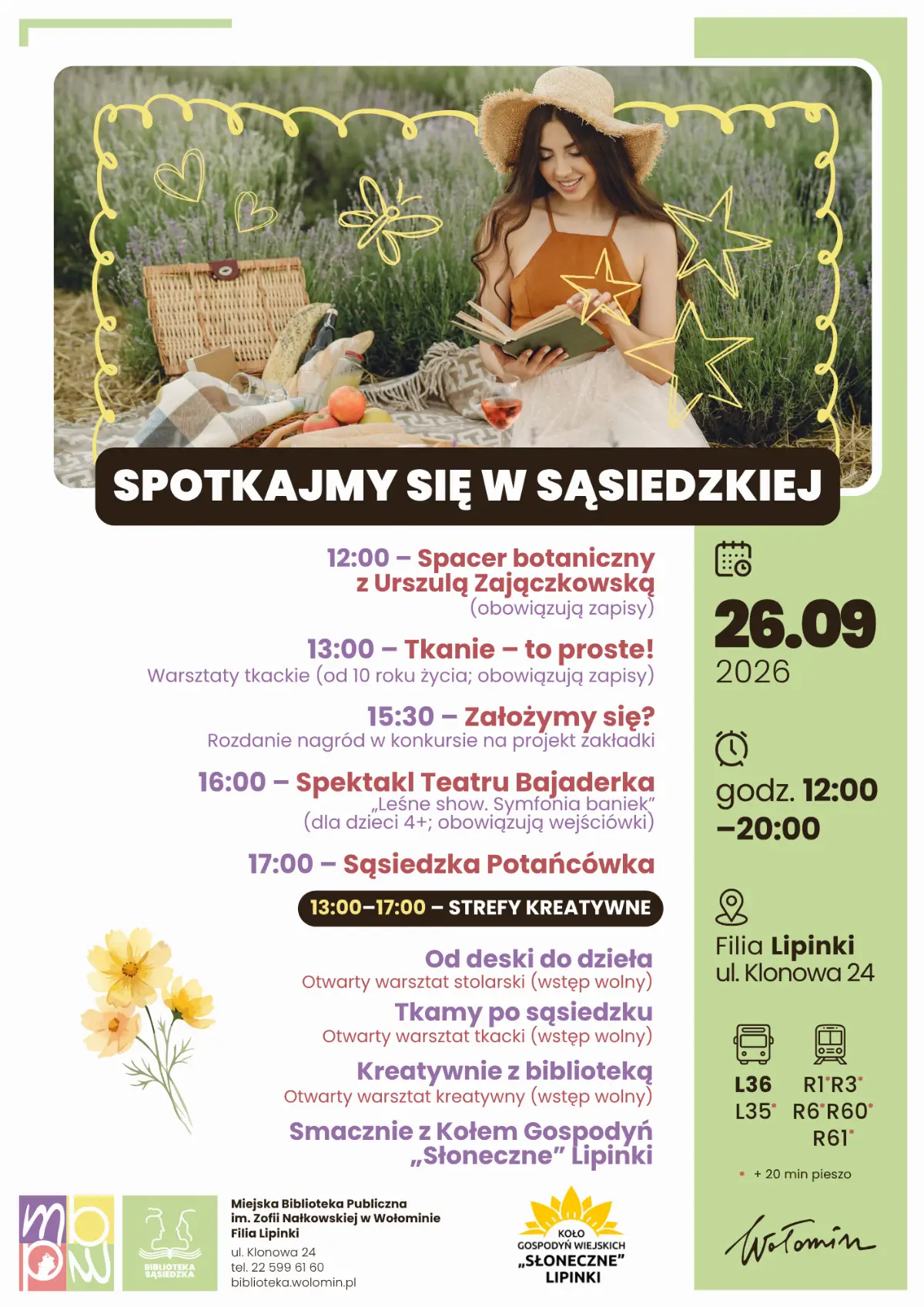 Wyjątkowe popołudnie w Bibliotece Sąsiedzkiej w Lipinkach