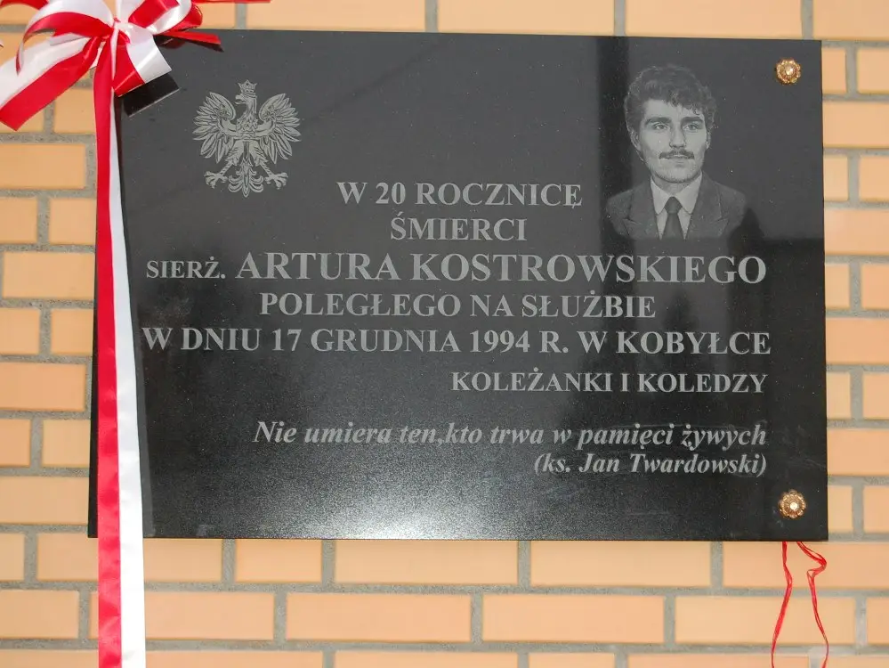 Upamiętnienie sierżanta Artura Kostrowskiego