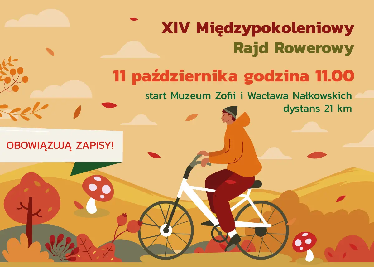 XIV Międzypokoleniowy Rajd Rowerowy - 11 października 2026 roku