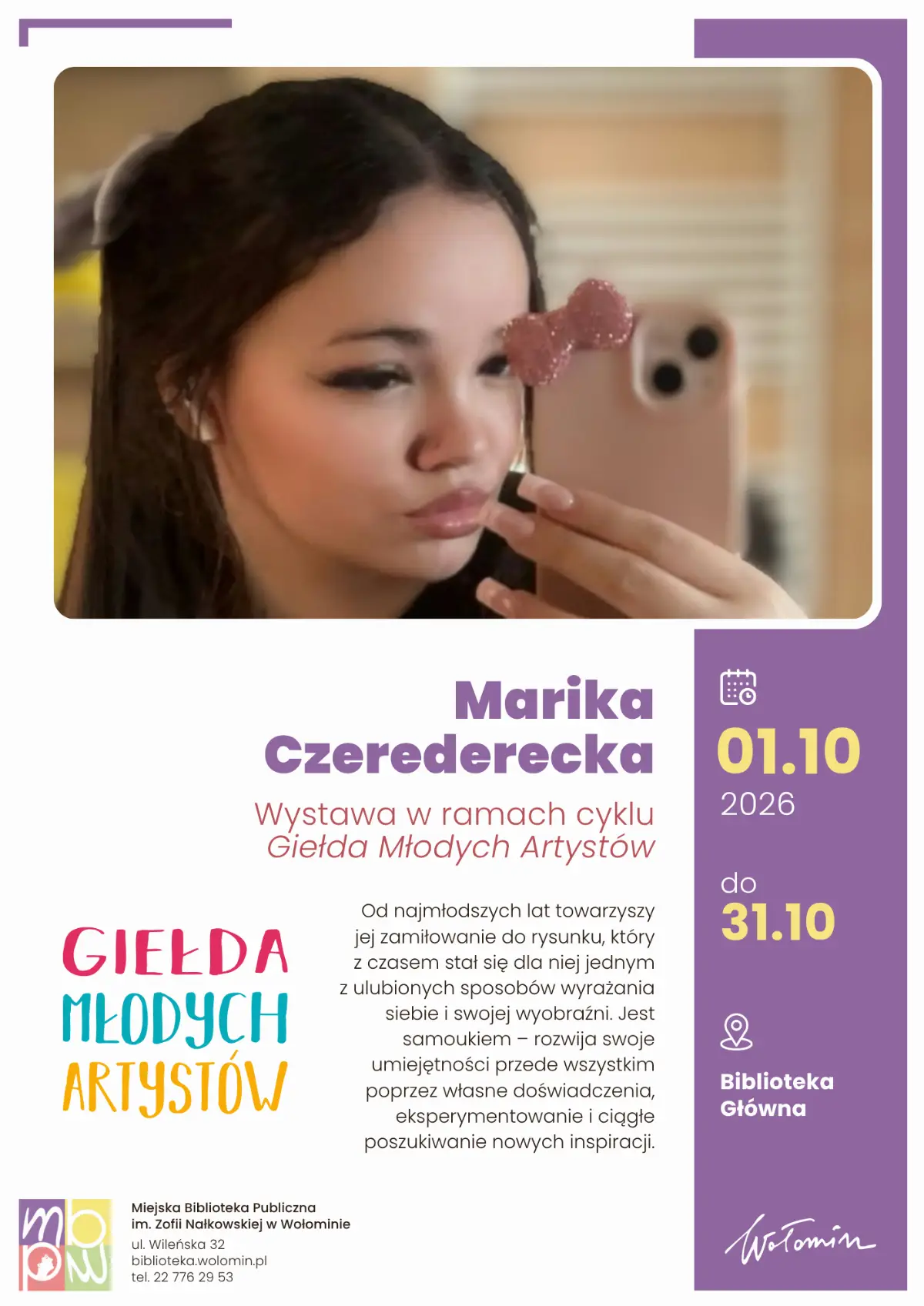 Wystawa prac Mariki Czeredereckiej w Giełdzie Młodych Artystów