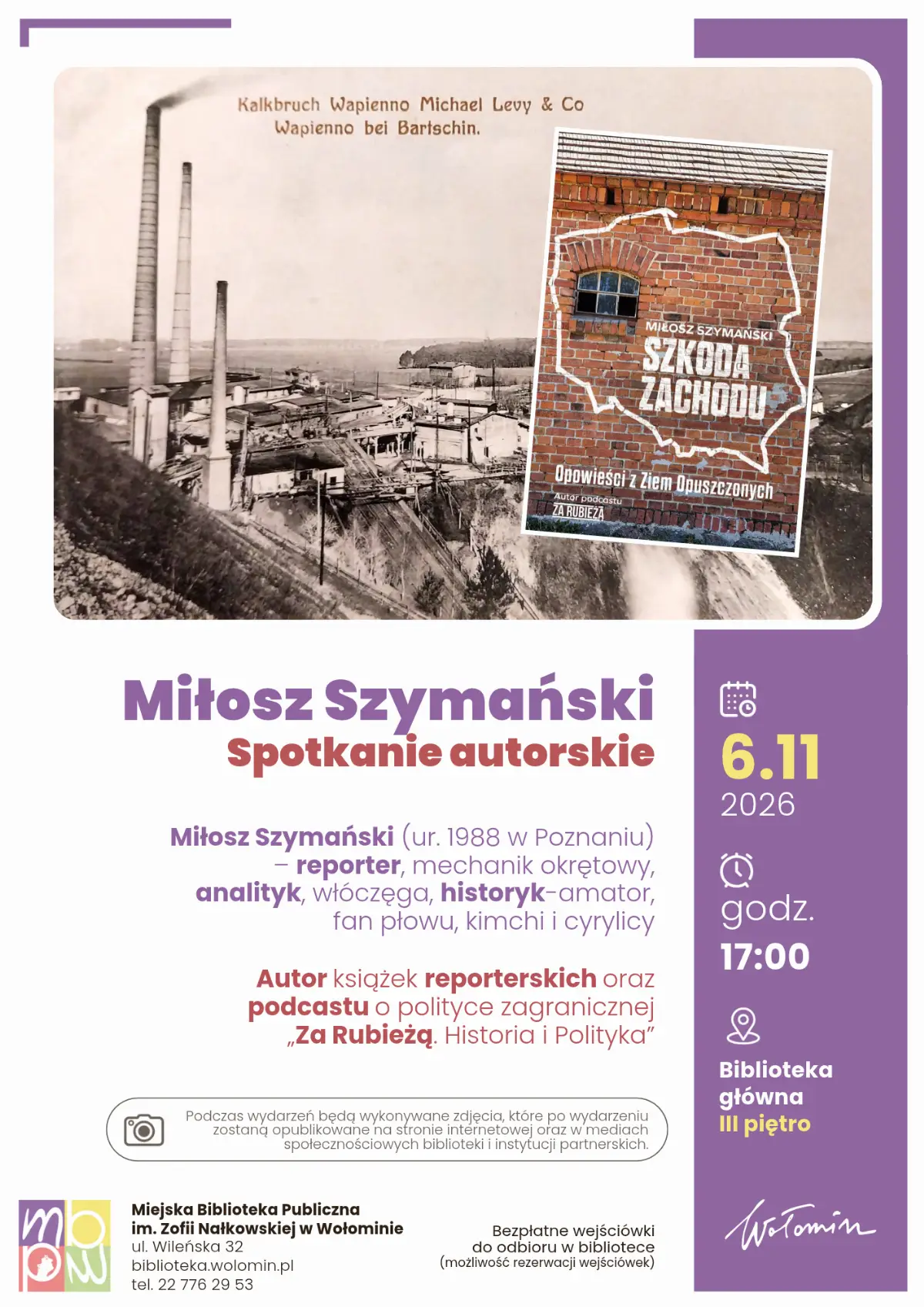 Spotkanie autorskie z Miłoszem Szymańskim