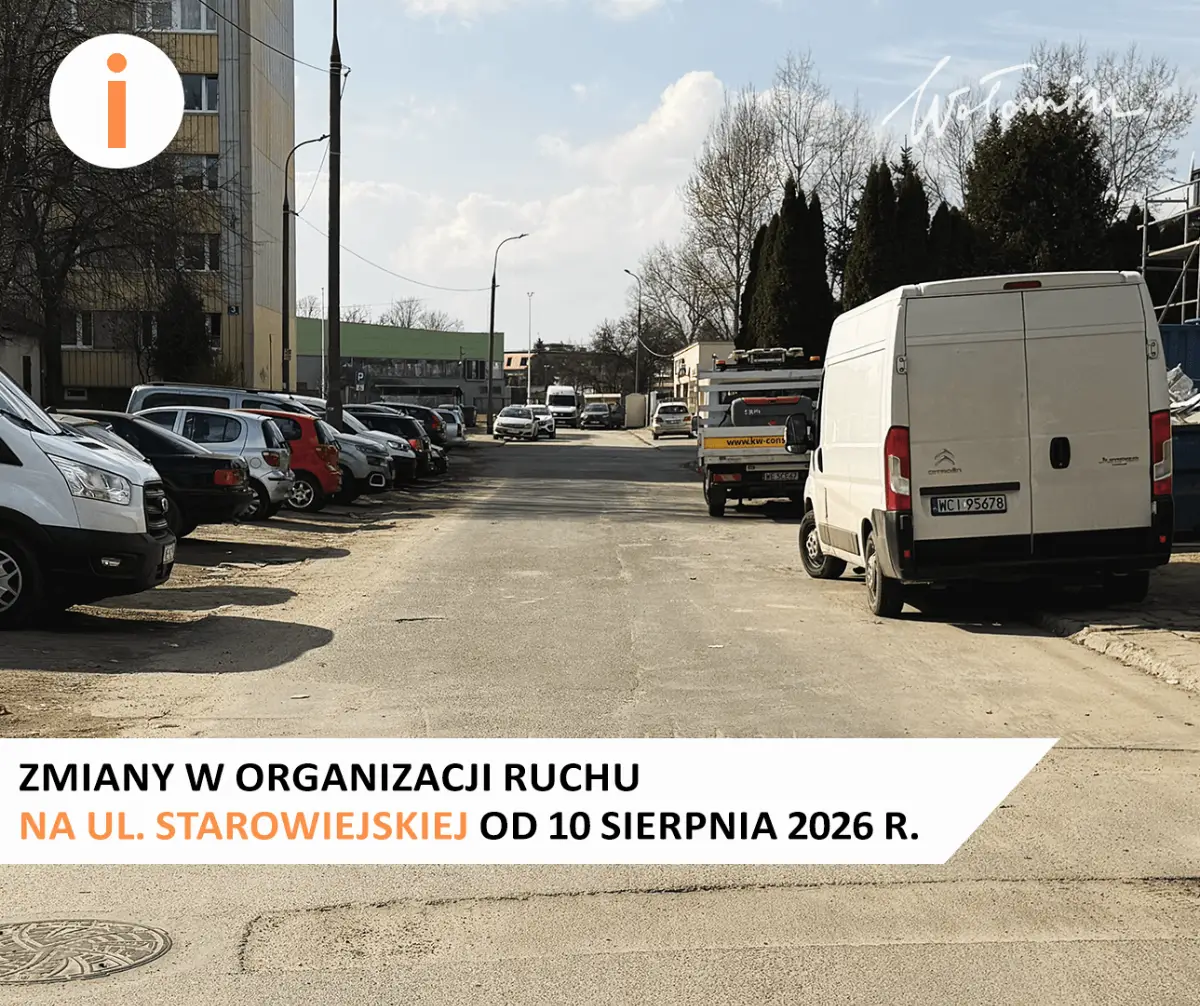 Czasowa organizacja ruchu na ul. Starowiejskiej w Wołominie