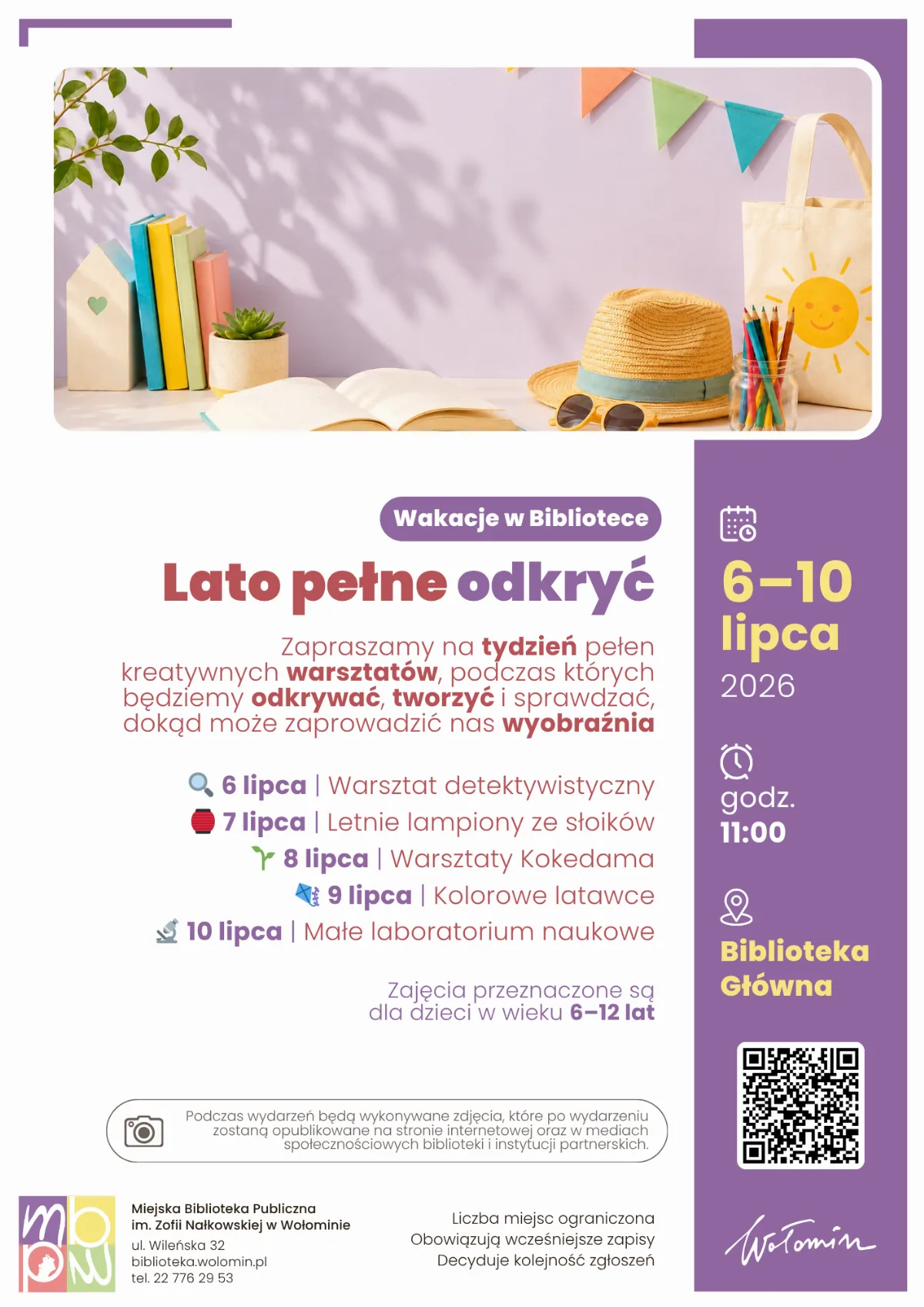 Wakacyjne warsztaty w Bibliotece Głównej