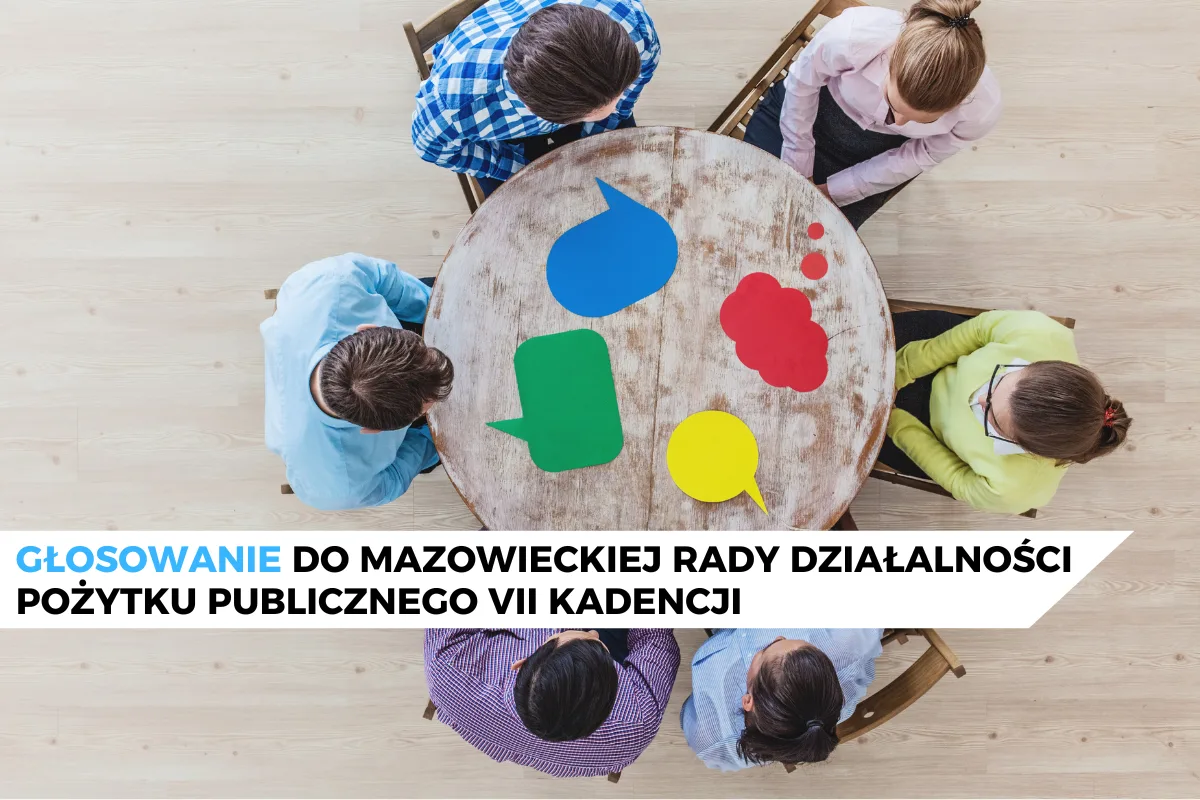 Głosowanie na członków Mazowieckiej Rady Działalności Pożytku Publicznego VII kadencji