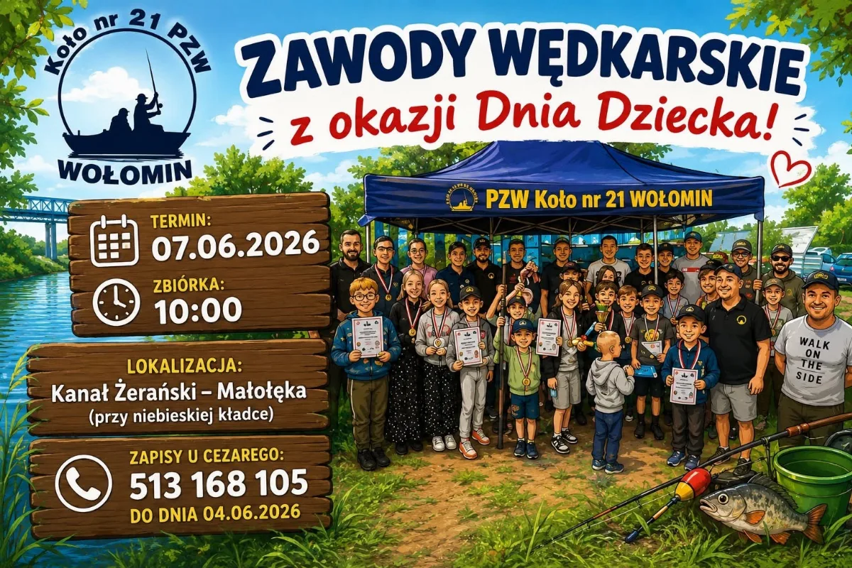 Zawody Wędkarskie na Dzień Dziecka
